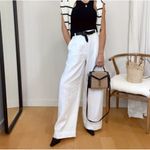 Madewell  Harlow White Wide Leg Linen Pants 2 Photo 4