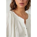 Free People Bohemian Gauze Lucy Solid Swing Top in White Size XL Cottage Photo 8