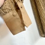 LPA  | Beaded 61 V-Neck Mini Dress in Army Taupe Tan size Small Photo 6