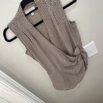 Chelsea28 Geometric Asymmetrical Office Blouse - Size Photo 2