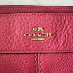 Coach  Lexy Rouge Pink Pebbled Leather Shoulder Bag Photo 2