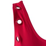 Juicy Couture barberry high neck with grommets 1 piece swimsuit lightly padded M Photo 6