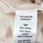 CAbi Ivory Floral Lace Victorian Sheer Long Sleeves Short Blazer #249, Size 6 Photo 3