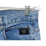 Harley Davidson Rivet Side Snap Buttons Jeans Womens 12 /31 Baddie Motorcycle Blue Photo 4