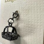 Longaberger  Basket Gathering Basket Charm Antiqued Silver Tone NEW Photo 2