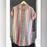 Madewell  Courier Shirtdress in Rainbow Stripe Photo 1