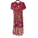 Anthropologie Kachel x  Mixed Floral Midi Dress Boho Pockets Womens Medium Photo 1