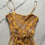 Free People  Little Of Your Love Jumpsuit in Marigold Size S Festival Boho Hippie Photo 5