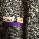 Cato Black and Gray Knit Cardigan Photo 1