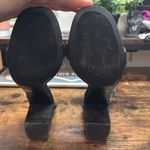 Lulus ‎ Black Suede Strappy Heels Size 10 Photo 8