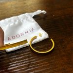 Adornia 14k Gold Plated Ripple Hoop Earrings NWT Photo 3