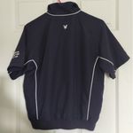 Vintage Lyle & Scott Women's Size Small Killarney Golf Club Zip Up Golf Shirt Blue Photo 1