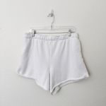 Aerie [] White High Rise Beach Party Pull On Sweatshorts Dolphin Hem Size Large L Photo 1