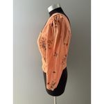 ANA Milkmaid Top Womens Small Orange Floral Crop Boho Festival Babydoll New Photo 2