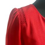 Karl Lagerfeld Karl Lagerfield Paris Red 3/4 Sleeves Mid Length Sz4 Photo 6
