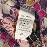 Hayden Blouse Women's 2XL Peasant Floral Purple Pink Boho Smocked Festival Photo 8