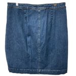 J.Crew Jeans Women's Asymmetrical Button Front Denim Skirt Sz 31 Cotton Stretch Photo 2