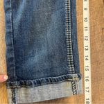 Earl Jean Capri Roll Cuff Denim Womens Size 6 Cropped Simple Casual Everyday Blue Photo 6