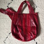 Beirn large red snakeskin shoulder bag date night going out purse Valentine's Photo 1