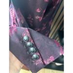 White House | Black Market stylish colorful blazer w roses color red size 12 flora Photo 3