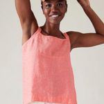 Athleta Women Voyager Tank Linen Tank Top Orange size Small. Photo 0
