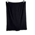 Ny Collection NY & Co 7th Avenue Design Pencil Skirt 16 Black Back Cinch New Photo 8