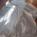 White Hooded Zip Up Size XS Photo 0