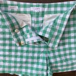 Ann Taylor LOFT‎ Riviera Shorts In Gingham Green And White Checkered Mid Rise 6 NWOT Photo 4