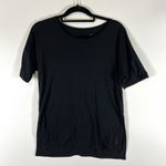Nike Shirt Women's Small Black Sheer Logo Round Neck Short Sleeve Dri Fit Photo 0
