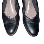Salvatore Ferragamo Women's Black Leather Flats Size 8.5 AAAA Narrow Shoes Photo 3