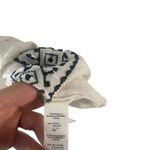 Gap Women's Size XS White Blue Boho Flowy Embroidered Top Photo 4