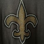 NFL new orleans saints bejeweled long sleeve top Photo 6