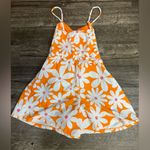 NYC Orange and White Floral Jumpsuit Size XS Photo 3