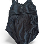Kona Sol  Black One Piece Swimsuit with Sleek Design Photo 0