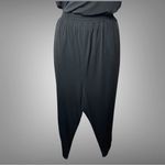 EXPRESS Belted Surplice Neckline Sleeveless Black Jumpsuit with Tapered Leg, XL Photo 8