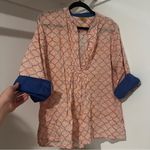 Roller Rabbit  Orange Blouse Photo 0