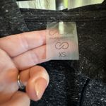 CALIA Cropped Top Hoodie Size XS Gray Black Photo 3