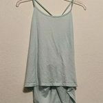 Fabletics  light teal blue racer back tank top size large ￼ Photo 0