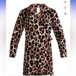 Time And Tru  Leopard Wrap Cover Up Dress Photo 3