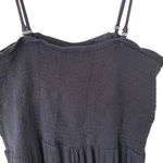 prAna  Fernie Black Women's Crop Smocked Jumpsuit size XL Photo 4