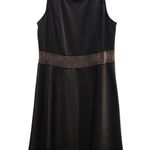 Fashion to figure FTF Sleeveless Above The Knee Party A-Line Black Dress Size 1X Photo 0