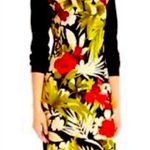 Tommy Bahama  Size S Tropical Floral Long Sleeve Knit Sweater Dress Photo 0