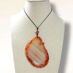 Urban Outfitters  UO Sasha Genuine Stone Cord Necklace NWT Agate Bohemian Beach Photo 0