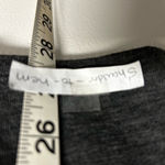 Vince  Heather Gray Shrunken Wool Women's Top Photo 3