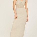 RONNY KOBO Beige Knit Crochet V Photo 0