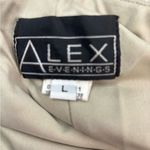 Alex Evenings  L Layered Lined Maxi Skirt in Soft Beige Photo 4