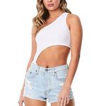 Emma & Sam One Shoulder Cutout Bodysuit Photo 0