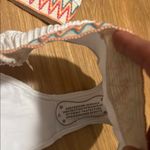 White Zigzag Trim Bikini Set size medium new. Photo 2