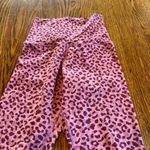 Barre3 Pink Fuschia Cheetah Leopard Print Leggings | S Photo 1