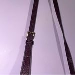 Michael Kors Ginny Grommeted Leather Mini Crossbody Bag Matching Wallet Damson Photo 3